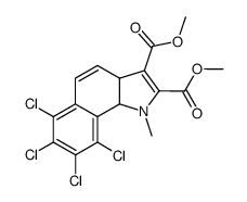 6,7,8,9-Tetrachloro-3a,9b-dihydro-1-methyl-1H-benz[g]indole-2,3-dicarboxylic acid dimethyl ester structure