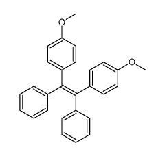 1,2-Bis(4-methoxyphenyl)-1,2-diphenylethene Structure