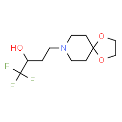 4-(1,4-DIOXA-8-AZA-SPIRO[4.5]DEC-8-YL)-1,1,1-TRIFLUORO-BUTAN-2-OL结构式