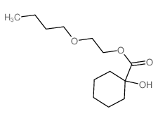 Cyclohexanecarboxylicacid, 1-hydroxy-, 2-butoxyethyl ester结构式