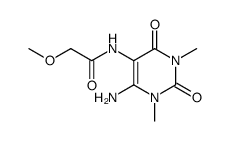 Acetamide,N-(6-amino-1,2,3,4-tetrahydro-1,3-dimethyl-2,4-dioxo-5-pyrimidinyl)-2-methoxy- Structure