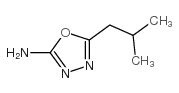 1,3,4-Oxadiazol-2-amine,5-(2-methylpropyl)-(9CI) Structure