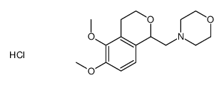 4-[(5,6-dimethoxy-3,4-dihydro-1H-isochromen-1-yl)methyl]morpholine,hydrochloride Structure