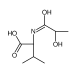 (2S)-2-(2-hydroxypropanoylamino)-3-methylbutanoic acid结构式