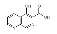 1,7-Naphthyridine-6-carboxylicacid, 5-hydroxy-结构式