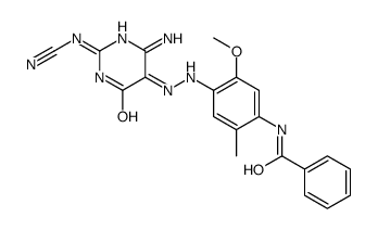 N-[4-[[[4-Amino-2-(cyanoamino)-1,6-dihydro-6-oxopyrimidin]-5-yl]azo]-5-methoxy-2-methylphenyl]benzamide picture