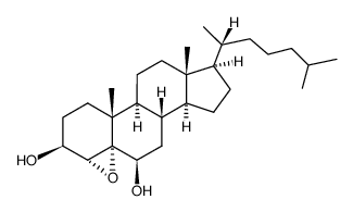 4α,5-epoxy-5α-cholestane-3β,6β-diol结构式
