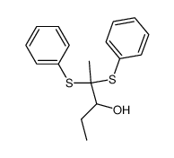 2,2-bis(phenylthio)pentan-3-ol Structure