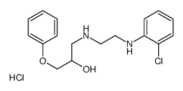1-[2-(2-chloroanilino)ethylamino]-3-phenoxypropan-2-ol,hydrochloride结构式