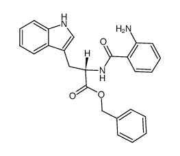 benzyl (2-aminobenzoyl)-L-tryptophanate Structure