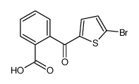 2-(5-bromothiophene-2-carbonyl)benzoic acid结构式