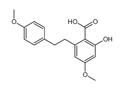 4-methoxy-6-[2-(4-methoxyphenyl)ethyl]salicylic acid structure
