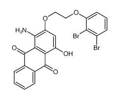 1-amino-2-[2-(dibromophenoxy)ethoxy]-4-hydroxyanthraquinone结构式