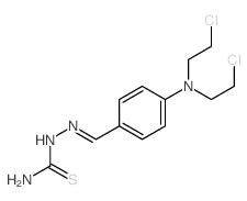 Hydrazinecarbothioamide,2-[[4-[bis(2-chloroethyl)amino]phenyl]methylene]-结构式