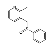 2-methyl-3-((phenylsulfinyl)methyl)pyridine Structure