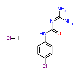 1-(4-chlorophenyl)-3-(diaminomethylidene)urea,hydrochloride Structure