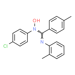 N-(4-Chlorophenyl)-N-hydroxy-4-methyl-N'-(2-methylphenyl)benzenecarbimide amide Structure