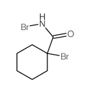 N,1-dibromocyclohexane-1-carboxamide结构式