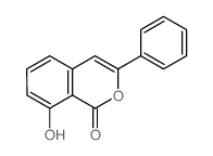 8-hydroxy-3-phenylisochromen-1-one结构式