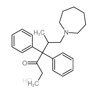 6-(azepan-1-yl)-5-methyl-4,4-diphenyl-hexan-3-one Structure