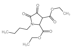 diethyl 1-butyl-4,5-dioxo-pyrrolidine-2,3-dicarboxylate结构式