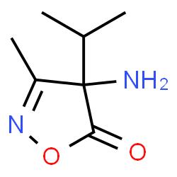 5(4H)-Isoxazolone,4-amino-3-methyl-4-(1-methylethyl)-结构式