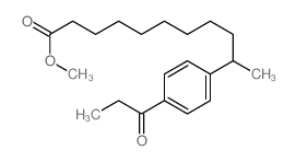 Benzenedecanoic acid, i-methyl-4-(1-oxopropyl)-, methylester structure