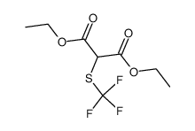 2-trifluoromethylmercaptomalonic acid diethyl ester Structure