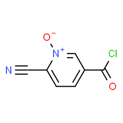 3-Pyridinecarbonyl chloride, 6-cyano-, 1-oxide (9CI) structure