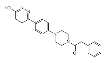 3-[4-[4-(2-phenylacetyl)piperazin-1-yl]phenyl]-4,5-dihydro-1H-pyridazin-6-one结构式