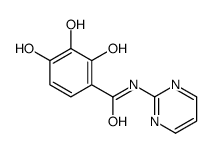 Benzamide, 2,3,4-trihydroxy-N-2-pyrimidinyl- (9CI) Structure