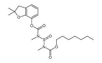 heptyl N-[(2,2-dimethyl-3H-1-benzofuran-7-yl)oxycarbonyl-methylsulfinamoyl]-N-methylcarbamate结构式