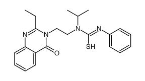 1-[2-(2-ethyl-4-oxoquinazolin-3-yl)ethyl]-3-phenyl-1-propan-2-ylthiourea结构式