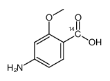 4-amino-2-methoxybenzoic acid [carboxyl-14c] Structure