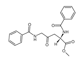 N2,N5-二苯甲酰基-4-氧代-L-鸟氨酸甲基酯结构式