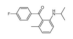 2-(4-fluorobenzoyl)-N-isopropyl-3-methylaniline结构式