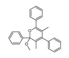 2-methoxy-3,5-dimethyl-2,4,6-triphenylpyran Structure