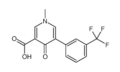 1-methyl-4-oxo-5-[3-(trifluoromethyl)phenyl]pyridine-3-carboxylic acid Structure