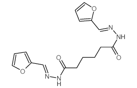 Hexanedioicacid, 1,6-bis[2-(2-furanylmethylene)hydrazide]结构式