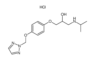 1-isopropylamino-3-[4-[(2H-1,2,3-triazol-2-yl)methoxy]phenoxy]-2-propanol hydrochloride Structure
