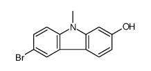 6-bromo-9-methylcarbazol-2-ol结构式