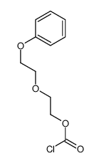 2-(2-phenoxyethoxy)ethyl carbonochloridate Structure