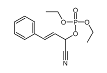 (1-cyano-3-phenylprop-2-enyl) diethyl phosphate结构式