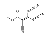 methyl 3,3-diazido-2-cyanoprop-2-enoate Structure