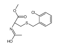 methyl (2R)-2-acetamido-3-[(2-chlorophenyl)methylsulfanyl]propanoate结构式