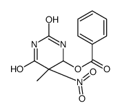 4-Benzoyloxy-5-nitro-4,5-dihydrothymine Structure