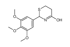 2-(3,4,5-Trimethoxyphenyl)-1,3-perhydrothiazine-4-one结构式