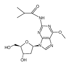 2'-deoxy-O6-methyl-N2-(2-methyl-1-oxopropyl)guanosine结构式