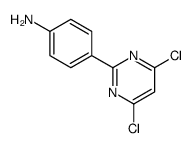 4-(4,6-dichloropyrimidin-2-yl)aniline Structure