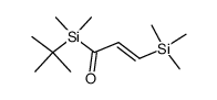 (E)-1-(tert-butyldimethylsilyl)-3-(trimethylsilyl)prop-2-en-1-one结构式